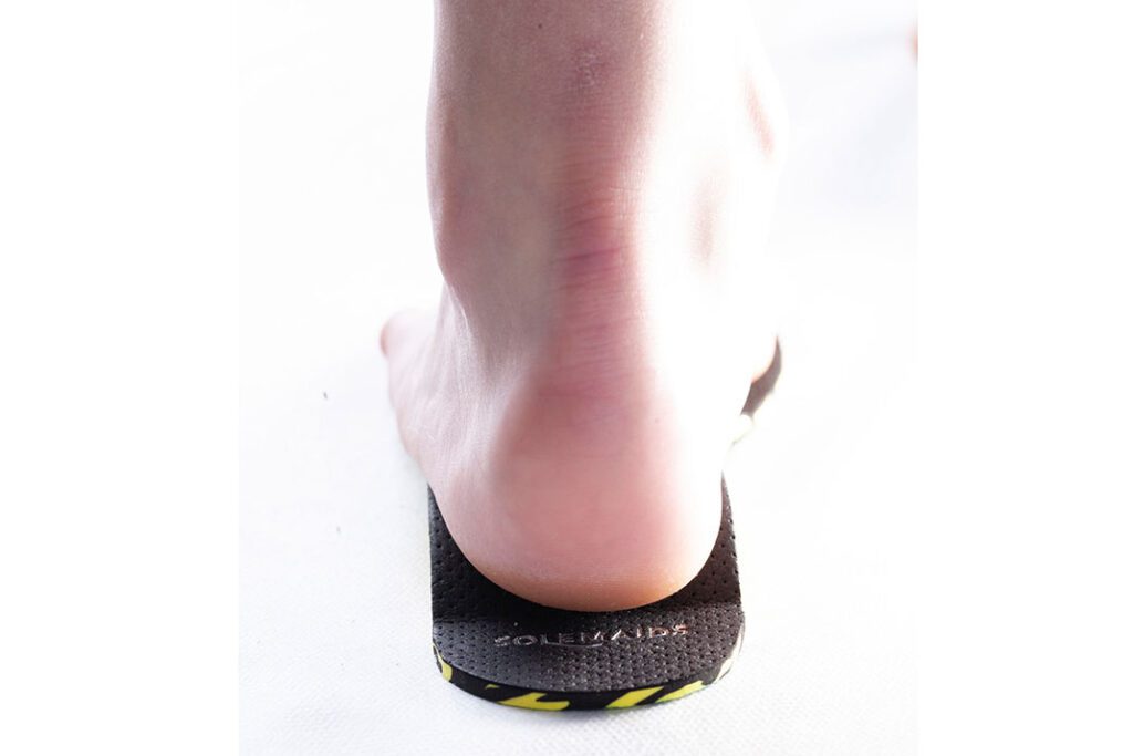 Comparison of foot pressure with and without Solemaids heel support